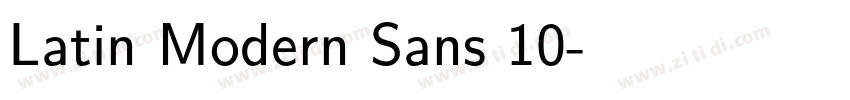 Latin Modern Sans 10字体转换 Latin Modern Sans 10字体转换